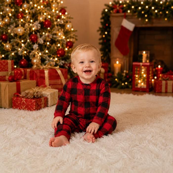 Classic Buffalo Plaid Family Matching Christmas Pyjamas