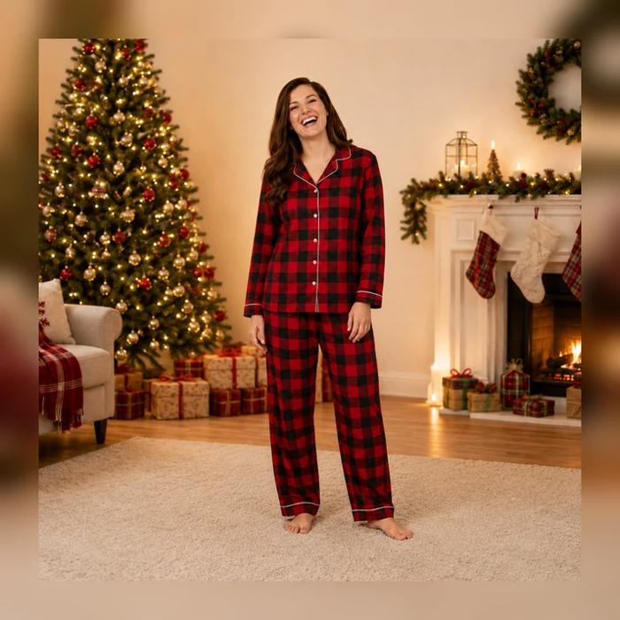 Classic Buffalo Plaid Family Matching Christmas Pyjamas