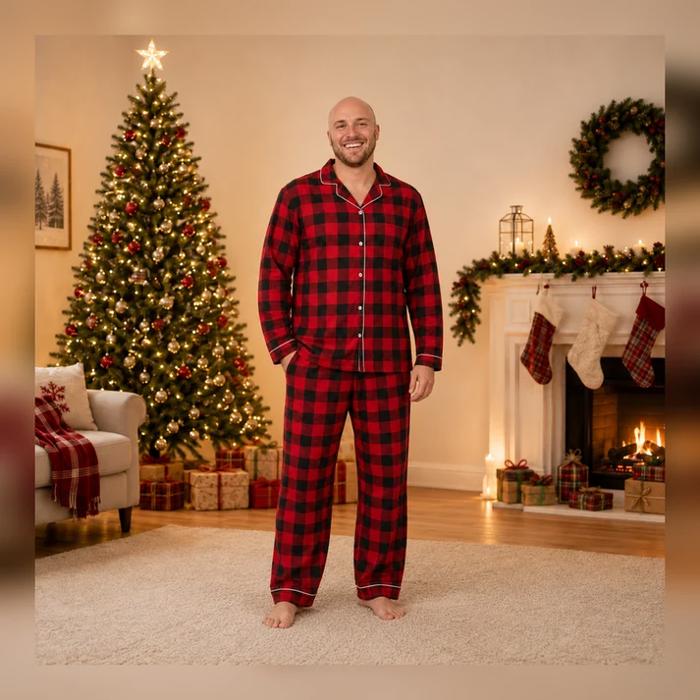 Classic Buffalo Plaid Family Matching Christmas Pyjamas