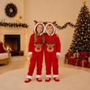  Festive Red Reindeer Family Matching Christmas Onesies