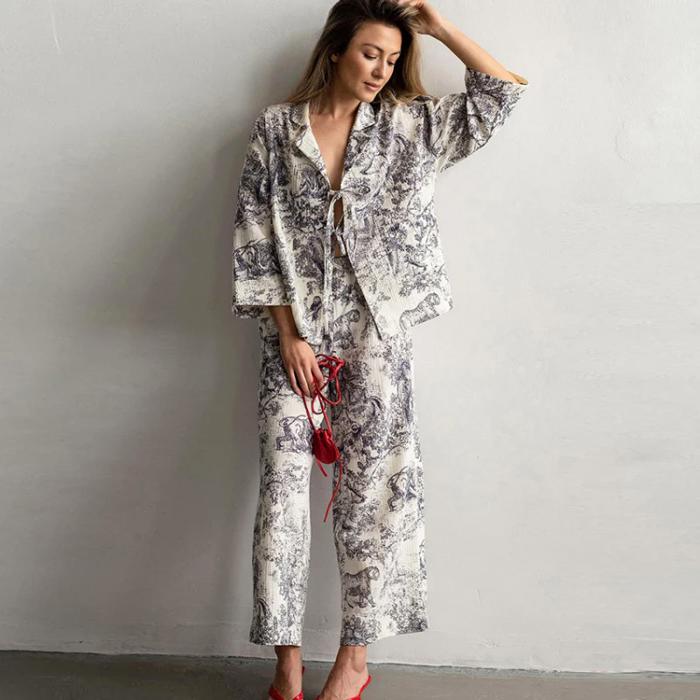 Front Tie Pajamas