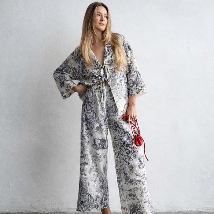 Front Tie Pajamas