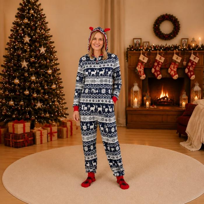 Frosty Reindeer Family Matching Christmas Onesies