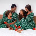  Green Winter Christmas Matching Family Pajamas