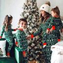 Green Winter Christmas Matching Family Pajamas