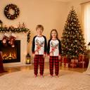  Jolly Reindeer Plaid Family Matching Christmas Pyjamas