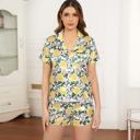  Lemons and Leaves Shorts Set