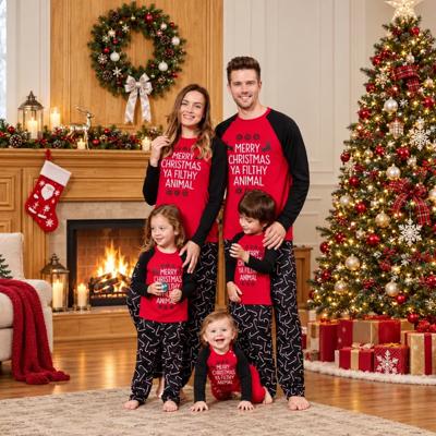 Merry Christmas Ya Filthy Animal Family Matching Christmas Pajamas