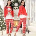  Moose In Snow Family Matching Christmas Pajamas