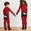  Plaid Moose Family Matching Christmas Pajamas