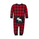  Plaid Moose Family Matching Christmas Pajamas