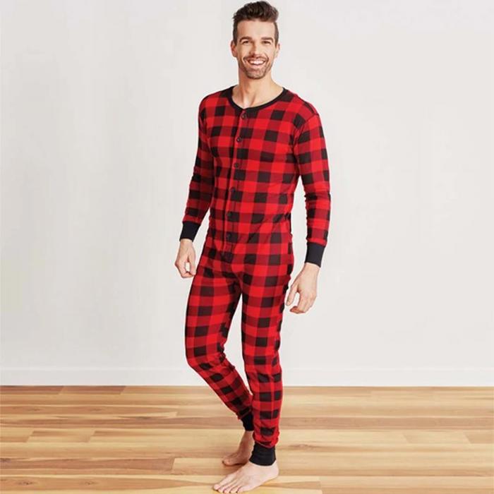 Plaid Moose Family Matching Christmas Pajamas
