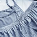  Ribbed Spaghetti Strap Shorts Set