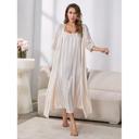  Satin Nightgown With Shrug