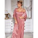  Satin Nightgown With Shrug