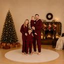 Signature Red Plaid Family Matching Christmas Jumpsuits