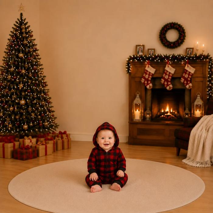 Signature Red Plaid Family Matching Christmas Jumpsuits