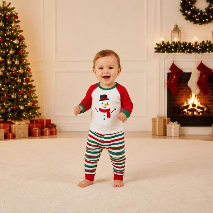 Snowman Cheer Family Matching Christmas Pyjamas