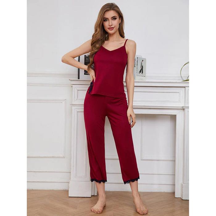 Spaghetti Top Laced Pajamas