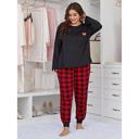 Black-2XL The Oversized Heart Pajamas