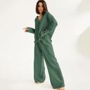  Wide Leg Cotton Pajamas