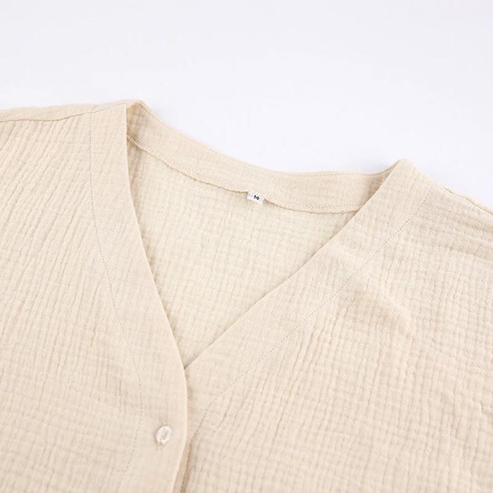 Wide Leg Cotton Pajamas