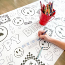  Cool Dude Coloring Table Runner, Happy Dude Themed Birthday, Coloring Page, Giant Coloring Poster, Coloring