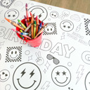  Cool Dude Coloring Table Runner, Happy Dude Themed Birthday, Coloring Page, Giant Coloring Poster, Coloring