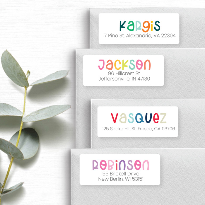 Return Address Labels, Custom Address Labels, Clear Address Labels, Address Labels,