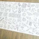  Alphabet Coloring Table Runner