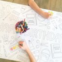  Art Party Coloring Table Runner Art Party