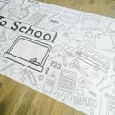  Back to School Coloring Table Runner