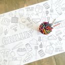  BBQ Coloring Table Runner Summer
