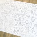 Camping Coloring Table Runner