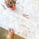 Camping Coloring Table Runner