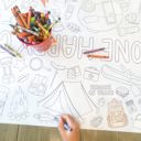  Camping Coloring Table Runner