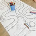  Cars and Trucks Coloring Table Runner