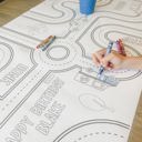  Cars and Trucks Coloring Table Runner