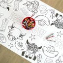 Highland Cow Coloring Table Runner