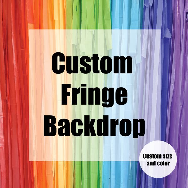 Custom Fringe Streamer Backdrop | VeryJane.com