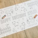 Farm Coloring Table Runner