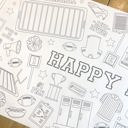  Football Coloring Table Runner Football Party