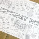  Football Coloring Table Runner Football Party