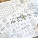  Football Coloring Table Runner Football Party