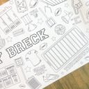  Football Coloring Table Runner Football Party