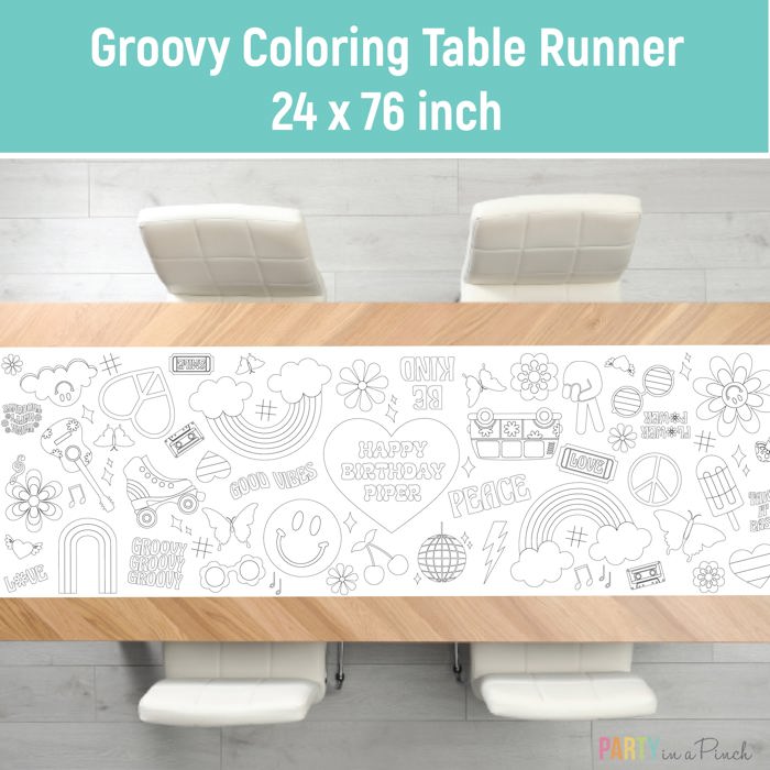 Grovvy Coloring Table Runner