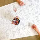  Ice Cream Party Coloring Table Runner Ice Cream Party