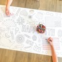  July 4th Party Coloring Table Runner