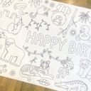  Jungle Coloring Table Runner Jungle