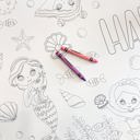  Mermaid Party Coloring Table Runner Mermaid Party